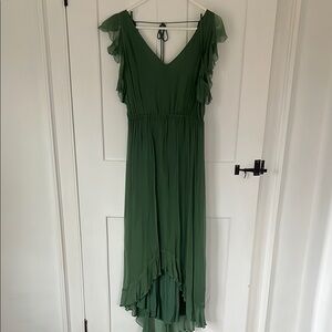 Anthropologie HD in Paris Sidra Elegant Green Dress size 8